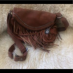 The Sak Boho or Western Brown Fringe Handbag